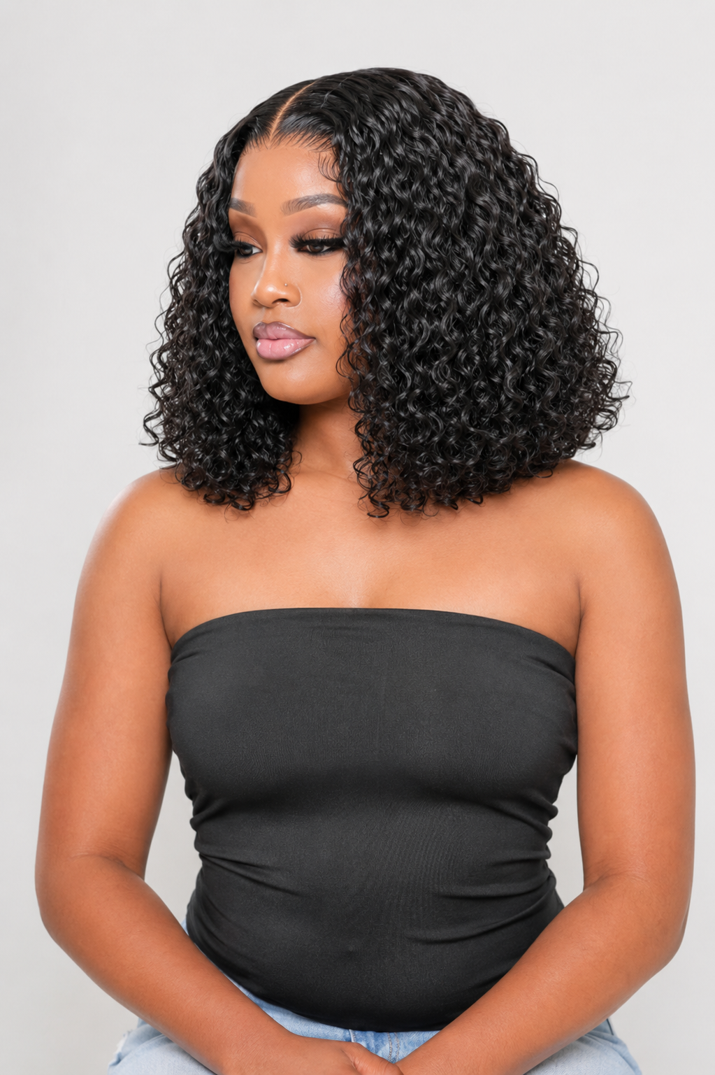 Jerry Curl Bob Wig